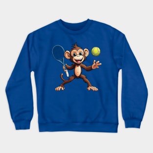 Tennis Monkey Crewneck Sweatshirt